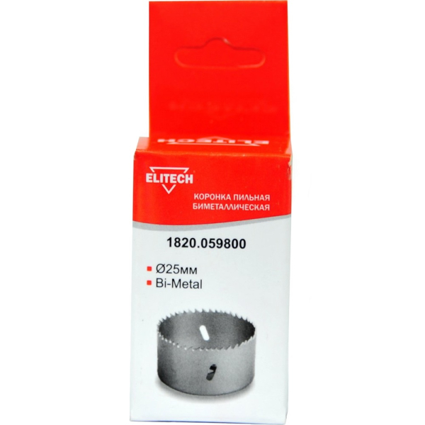 Цифенбор биметаллический ELITECH 25 мм
