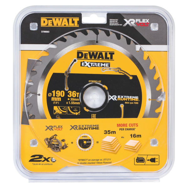 Диск п/п DEWALT DT 99563  190*30*36