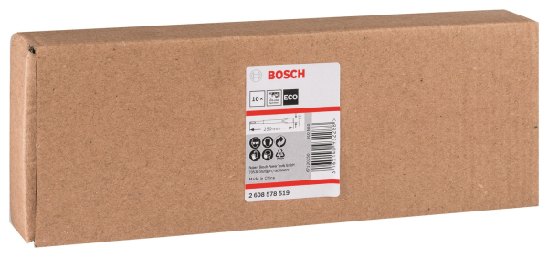 Долото плоское BOSCH ECO SDS + 250мм 10 шт