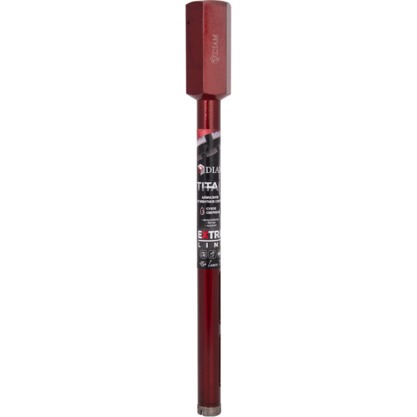 Сверло алмазное DIAM UNC Extra Line Titan 25x300х1/4 по бетону   313019