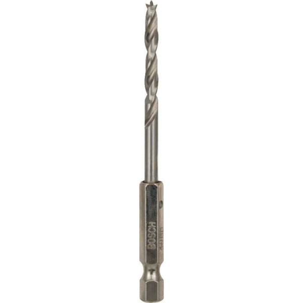 Сверло BOSCH HEX 1/4" 4*43 по дереву спиральное     2.608.595.520