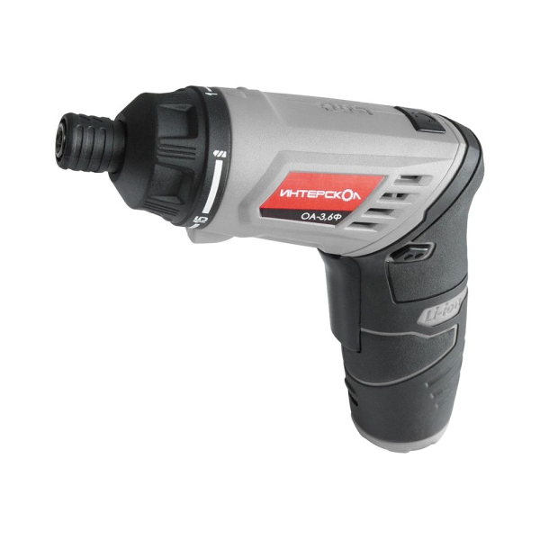 Отвертка аккумуляторная Интерскол ОА-3,6Ф Li-ion кейс, 49+1