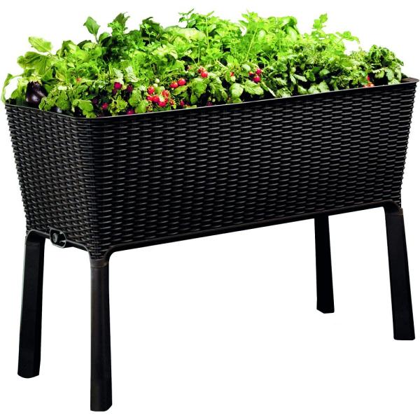 Кашпо грядка для растений KETER Easy grow коричневая 17194592