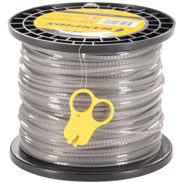Леска CHAMPION TI-LON 2,4*189 м (зубчатый квадрат)+нож   C7113