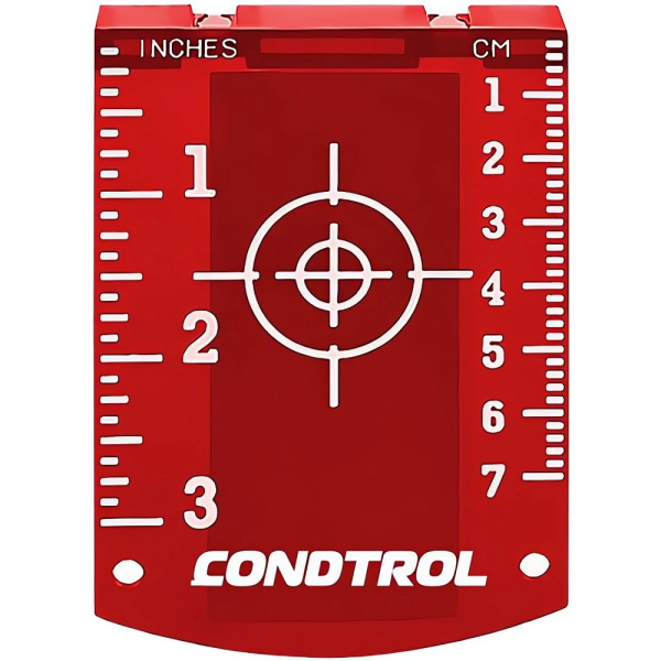 Мишень магнитная CONDTROL для лазерного нивелира красная   1-7-010