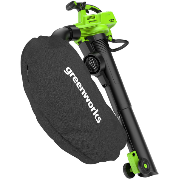 Пылесос-воздуходувка GREENWORKS GD60BVII 60 V без акб и з/у   2409307