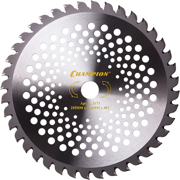 Нож CHAMPION для триммера Speed 40 зубчатый d=255*25,4mm твердосплавные зубцы   C5173
