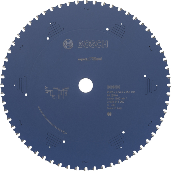 Диск пильный BOSCH Expert for Steel 305*25.4*60