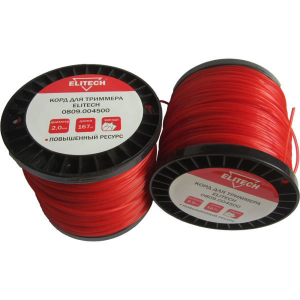 Леска ELITECH 2,0*167 м (звезда)