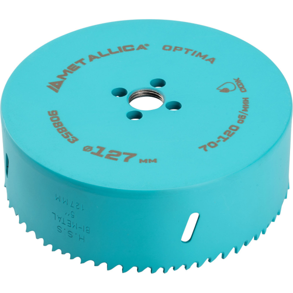 Коронка биметаллическая METALLICA Optima 127 мм 5 Vario 5/8-18UNF   908853