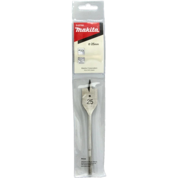 Сверло Makita по дереву  25*150 плоское резцовое   D-07783