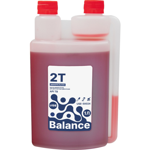 Масло USE Balance 2-х тактное минеральное API TВ 1 л с дозатором   USE-30024