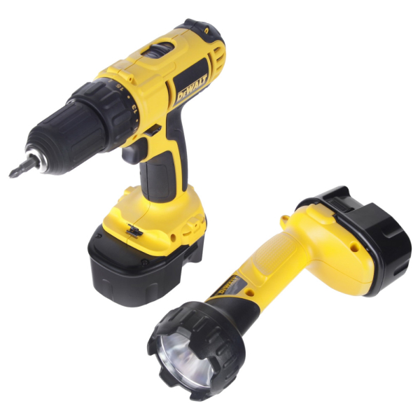 Дрель аккумуляторная DEWALT  DC  733  KAT + фонарь