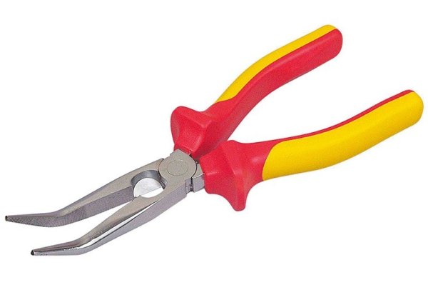 Плоскогубцы STANLEY MAXSTEEL VDE 1000V с изогнутыми губками 200мм     0-84-008