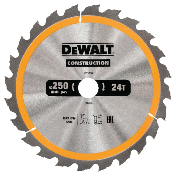 Диск п/п DEWALT DT 1956   250*30*24