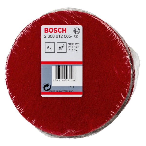 Круг полировальный BOSCH 128мм 5 шт     2.608.612.005