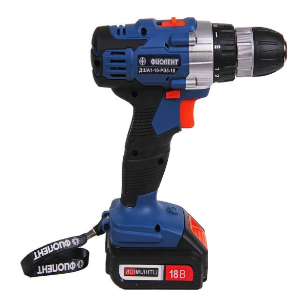 Дрель аккумуляторная Фиолент ДША 1-10-РЭ5-18В кейс