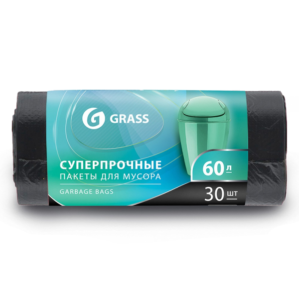 Мешки для мусора GRASS 60 л   PP-0021