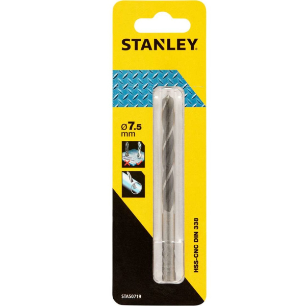 Сверло STANLEY по металлу HSS-G CROWN  7,5*109   STA50719
