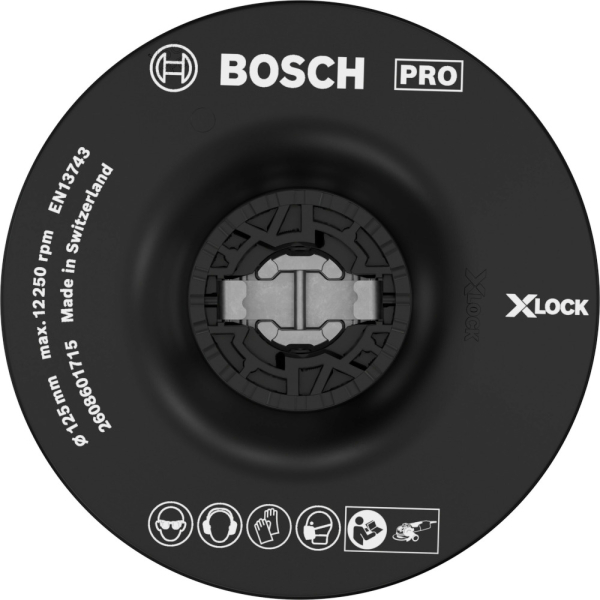 Тарелка опорная BOSCH X-LOCK 125 мм средняя   2.608.601.715