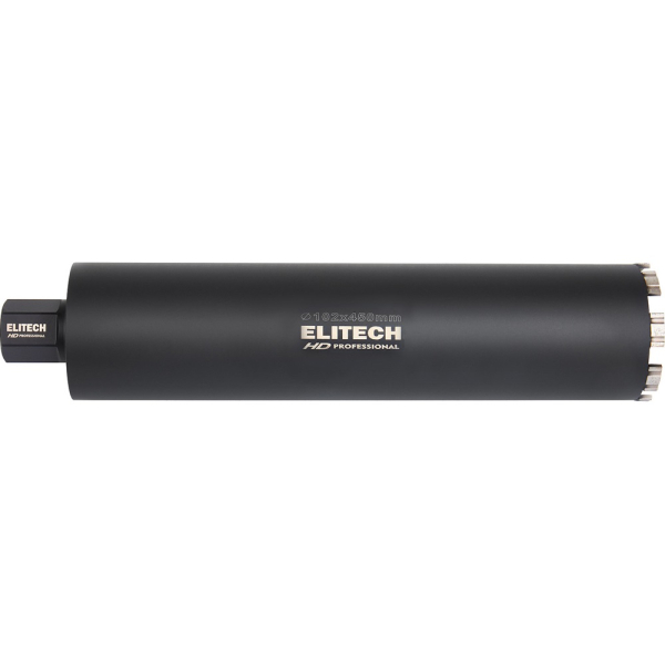 Коронка алмазная ELITECH 102*450 1/4" с охлаждением   1110.011900
