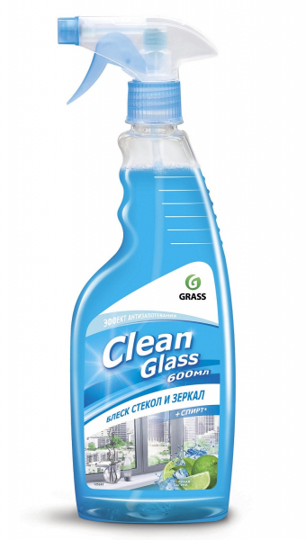 Очиститель стекол GRASS "CLEAN GLASS" голубая лагуна 600мл   125247