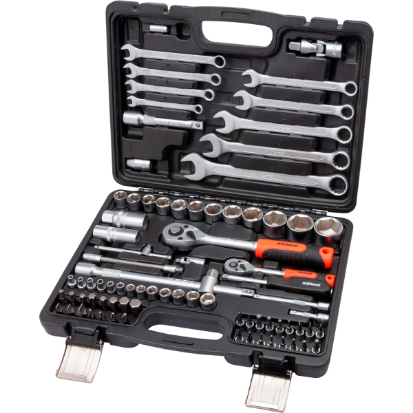 Набор инструмента AV Steel 82 предмета 1/4",1/2"  AV-011082
