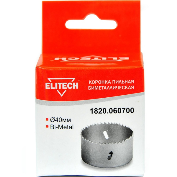 Цифенбор биметаллический ELITECH 40 мм   1820.060700