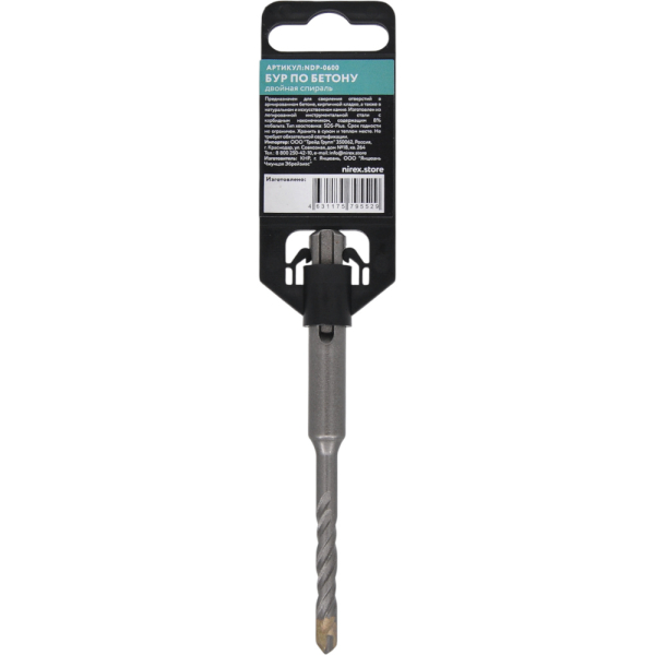 Бур NIREX Profi SDS+ 6*110 NDP-0600