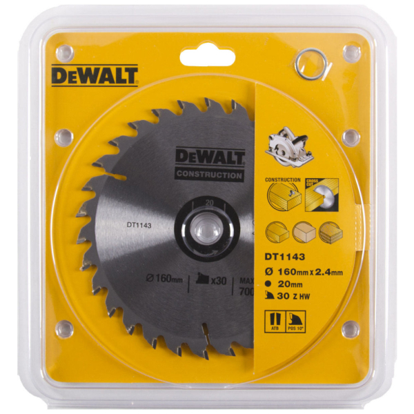 Диск п/п DEWALT DT 1143   160*20*30