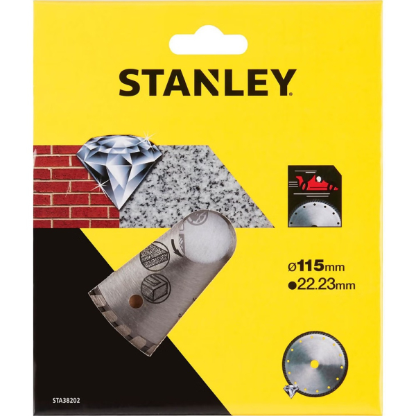 Диск алмазный STANLEY  115*22,2 турбо   STA38202
