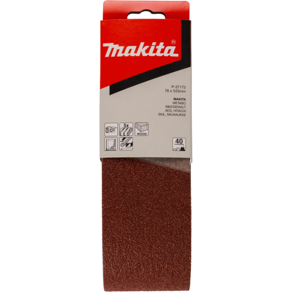 Лента шлифовальная Makita 76*533 K-40   P-37172
