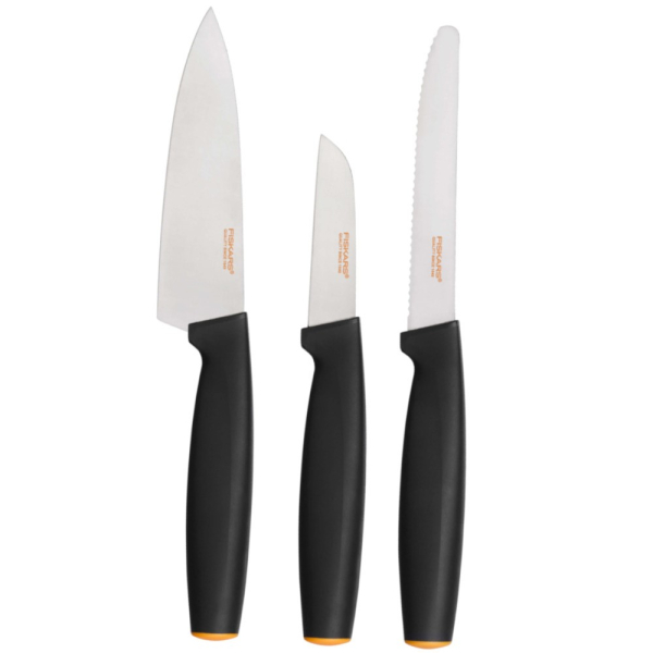 Набор Fiskars: Нож для корнеплодов, для томатов и малый кухонный   1014199