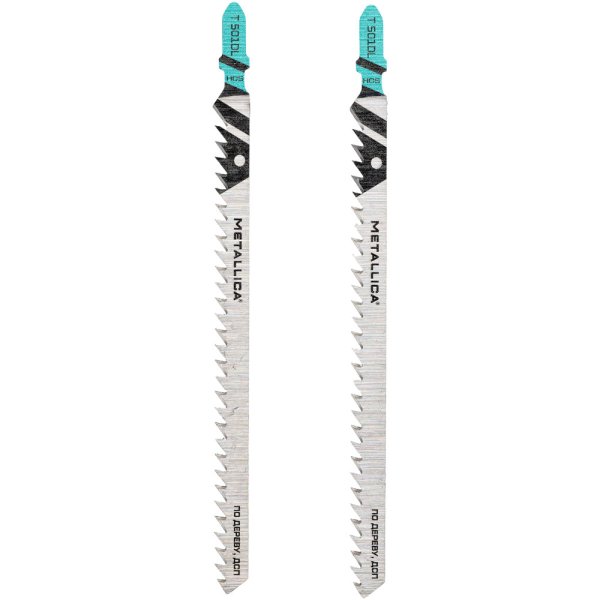 Пилки д/лобзика METALLICA Optima T501DL 152/126мм шаг 4мм по дереву 2шт   909133