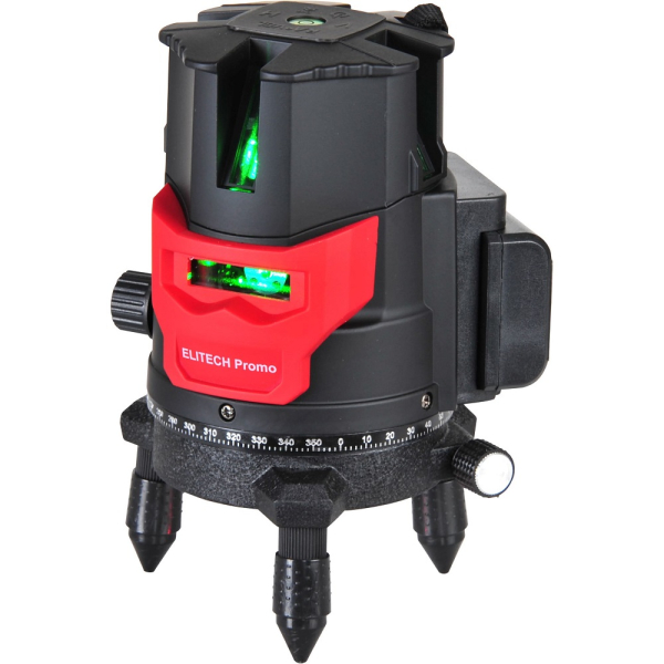Лазерный уровень ELITECH ЛН 5/4В-ЗЕЛ Промо	 