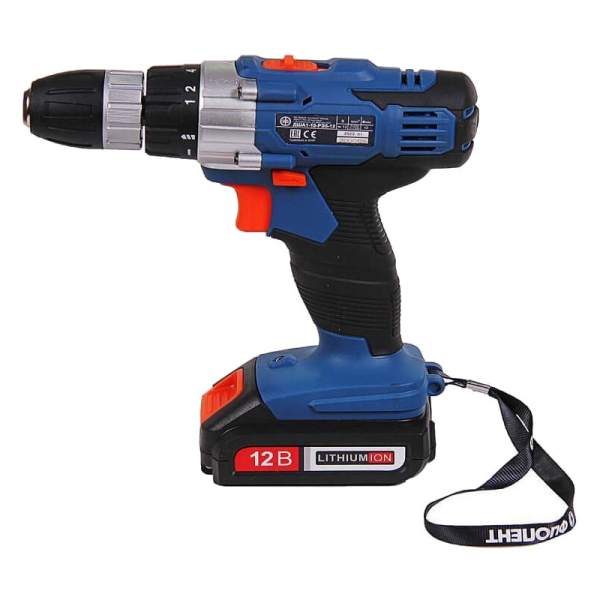 Дрель аккумуляторная Фиолент ДША 1-10-РЭ5-12В кейс