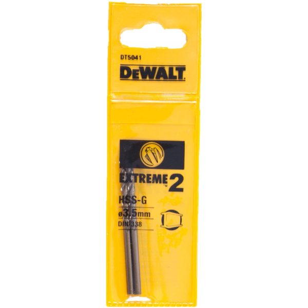 Сверло DEWALT по металлу  3,5*70   DT 5041    (2шт в упак)