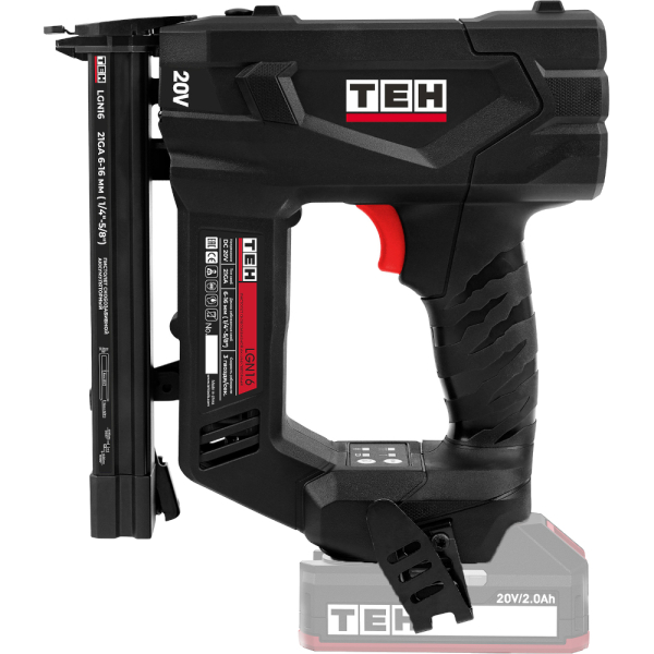 Пистолет скобозабивной аккумуляторный 20V (без АКБ и ЗУ) TEH LGN16