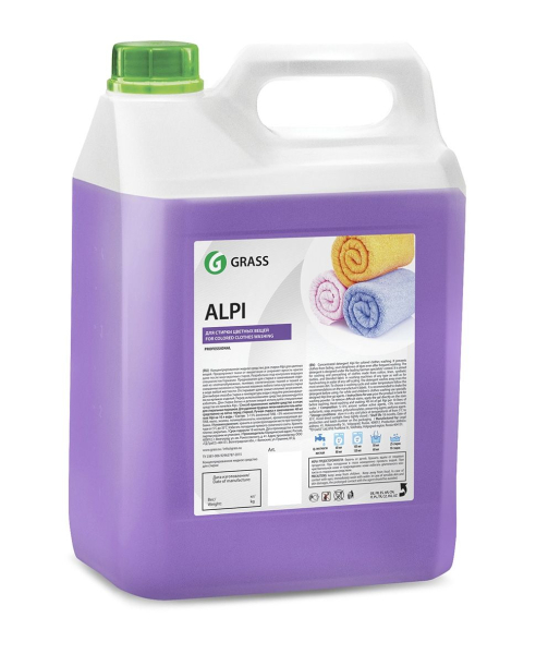 Средство для стирки жидкое GRASS "ALPI color gel" 5л   125186