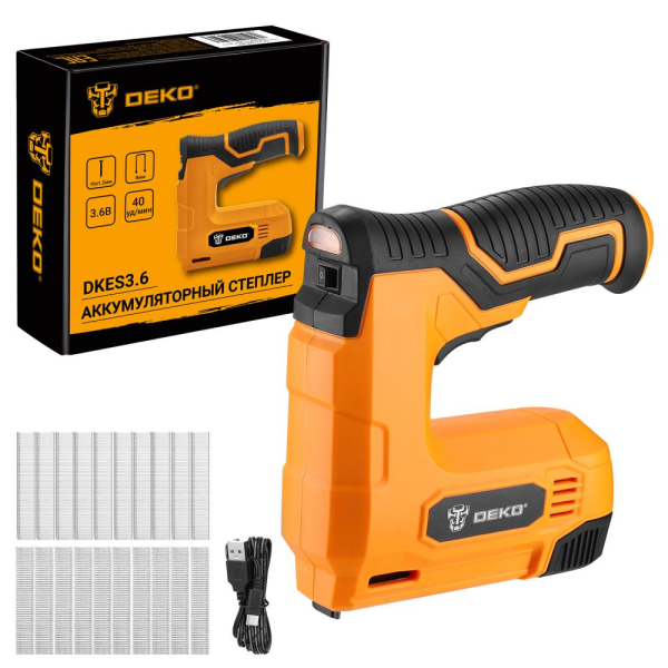 Степлер аккумуляторный DEKO DKES3.6, 1х1.5Ач, з/у   065-0497