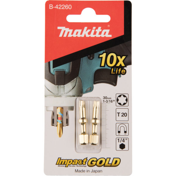 Бита Makita Impact T20-30 мм  2 шт   B-42260