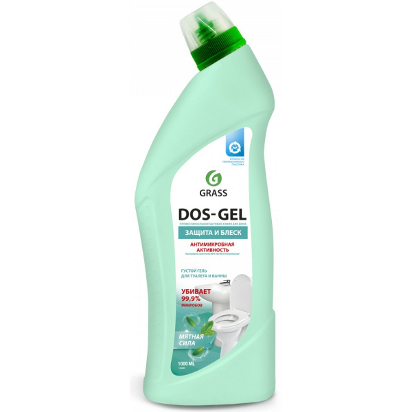 Гель чистящий GRASS универсальный DOS-Gel Мятная сила 1000 мл.   125683 