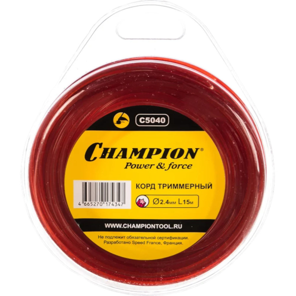 Леска CHAMPION Star Pro 2,4*15 м (звезда)   C5040