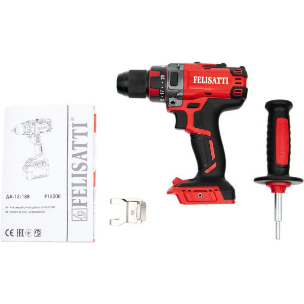 Дрель аккумуляторная FELISATTI ДА-13/18ВК