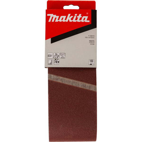 Лента шлифовальная Makita 100*610 K-100   P-36918