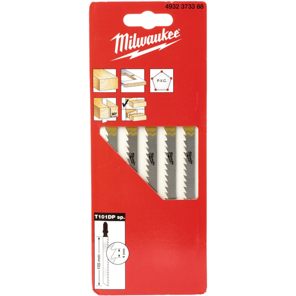 Пилочки Milwaukee для лобзика T101DP 105 мм 5 шт
