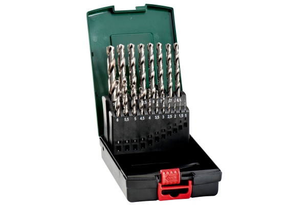 Набор сверл Metabo HSS-G по металлу 19 шт   (27097)