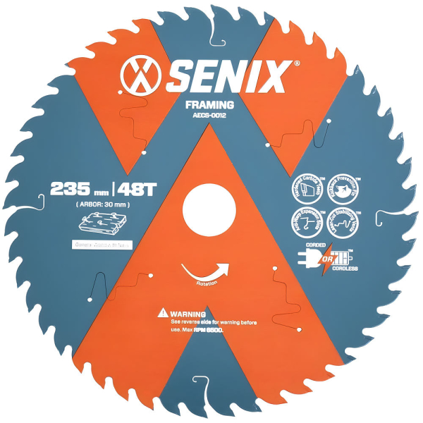 Диск пильный SENIX 235х30мм 48Т по дереву   AECS-0012