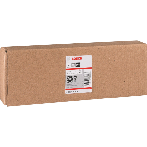 Долото плоское BOSCH ECO SDS + 250мм 10 шт