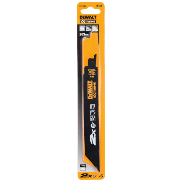 Полотно пильное DEWALT DT 2408 L для сабельной пилы